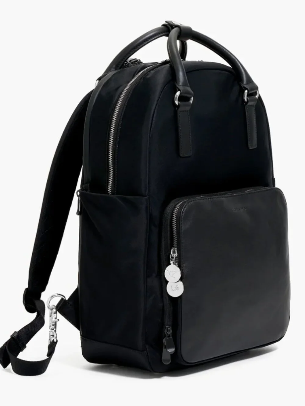 Lo & Sons Rowledge 2 Convertible Laptop Backpack - Black/Purple